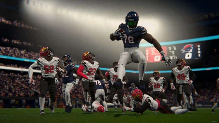 A wallpaper of Pro Football Simulator, one of the best American Football games for PC.