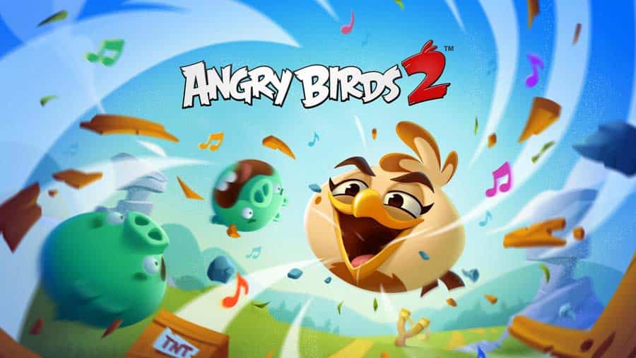 A wallpaper of Angry Birds 2, one of the best Angry Birds for Android.