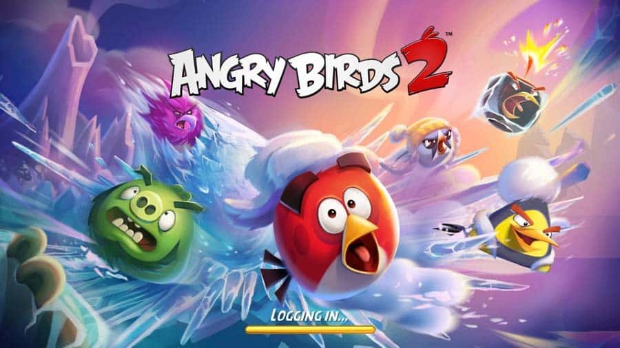 A wallpaper of Angry Birds 2, one of the best Angry Birds for iOS.