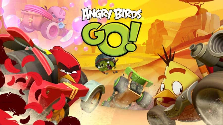 A picture of Angry Birds Go!, one of the best Angry Birds for iOS.