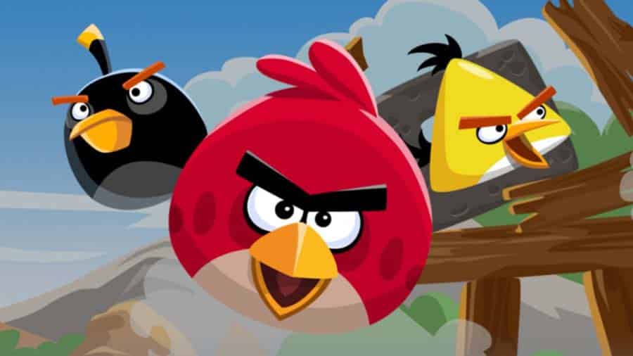 A wallpaper of Angry Birds Friends, one of the best Angry Birds games for Mac.