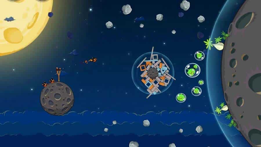 The Official Picture of Angry Birds Space.