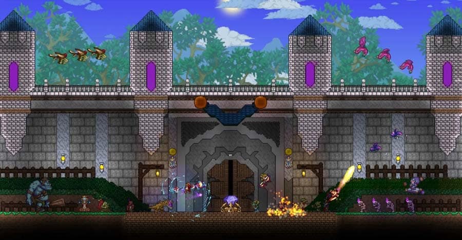 An official picture of Terraria, one of the best Angry Birds games for PS4.