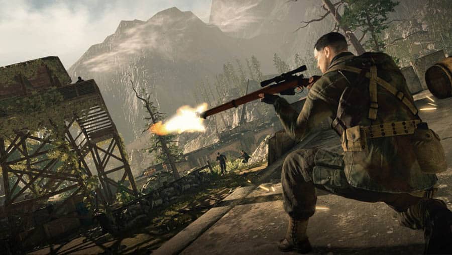 A picture of Sniper Elite 4, one of the best artillery games on Switch.