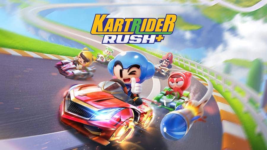 An official picture of KartRider Rush+, one of the best asphalt games for Chromebooks.