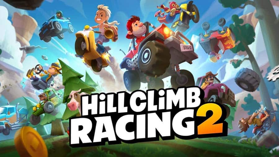 The official cover of Hill Climb Racing 2, one of the best asphalt games for Chromebooks.