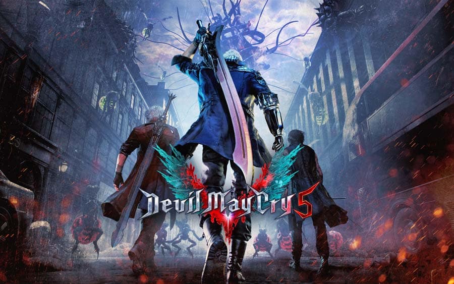 An official picture of Devil May Cry 5, one of the best Attack on Titan games on PS5.