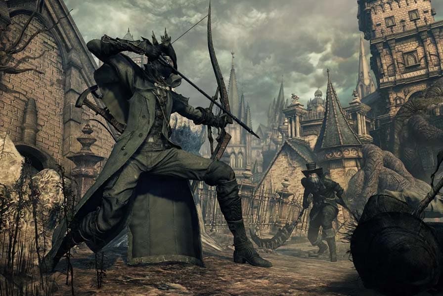 A wallpaper of Bloodborne, one of the best Attack on Titan games on PS5.