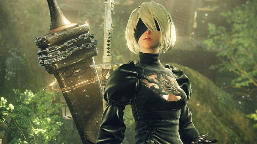 A wallpaper of NieR: Automata, one of the best Attack on Titan games for Steam.