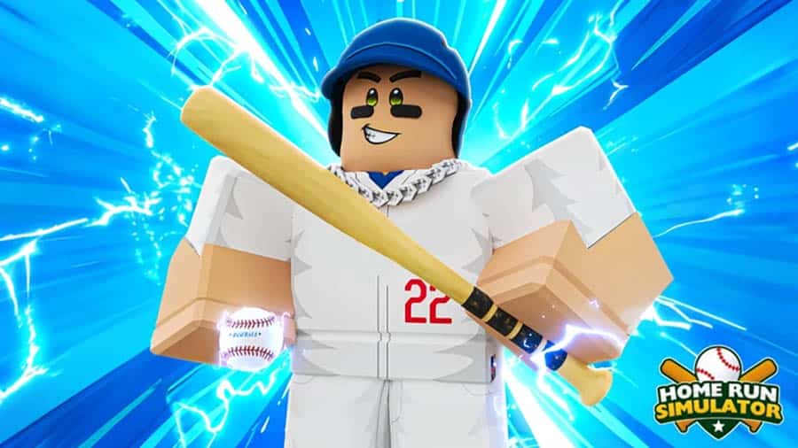 A wallpaper of Home Run Simulator, one of the best baseball games on Roblox.