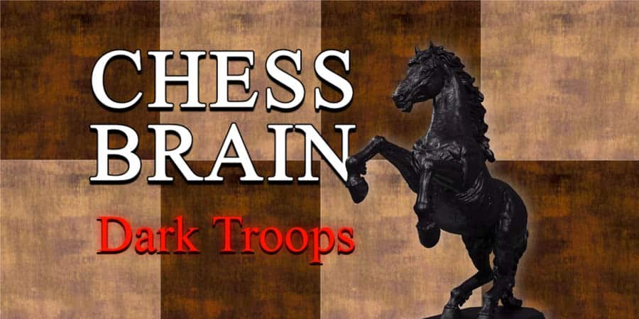 A wallpaper of Chess Brain: Dark Troops, one of the best chess games for PS4.