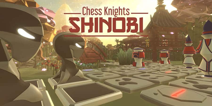 A wallpaper of Chess Knights: Shinobi, one of the best chess games for PS5.