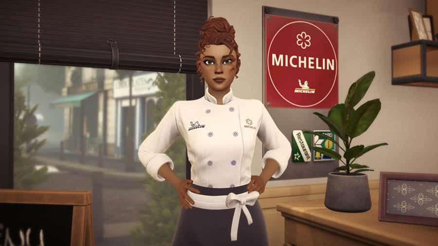 The Official Picture of Chef’s Life: Restaurant Manager with its character, One of the best cooking games for Xbox.