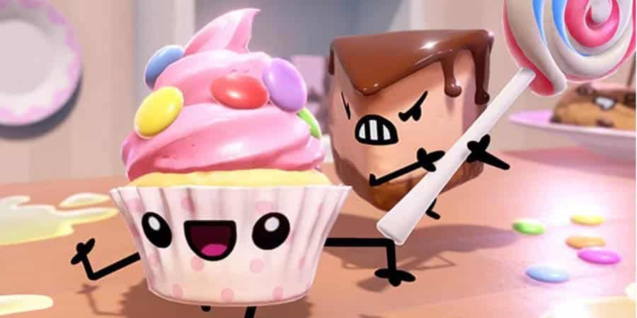 A wallpaper of Cake Bash, one of the best cooking games for Xbox.