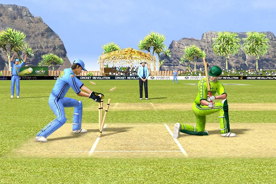 A wallpaper of Cricket Revolution, one of the best cricket games for PC.