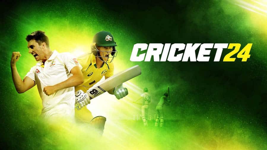 The official wallpaper of Cricket 24, one of the best cricket games for PS4.