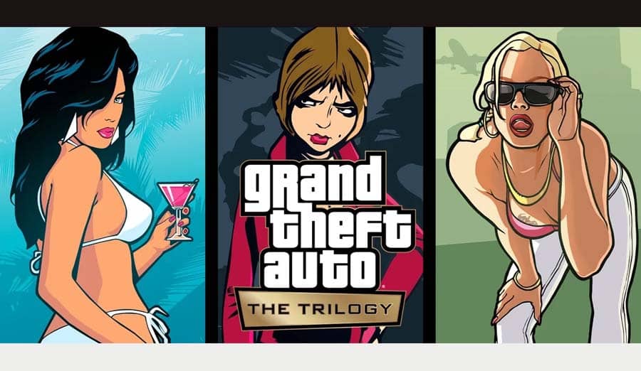 An official picture of Grand Theft Auto: The Trilogy.