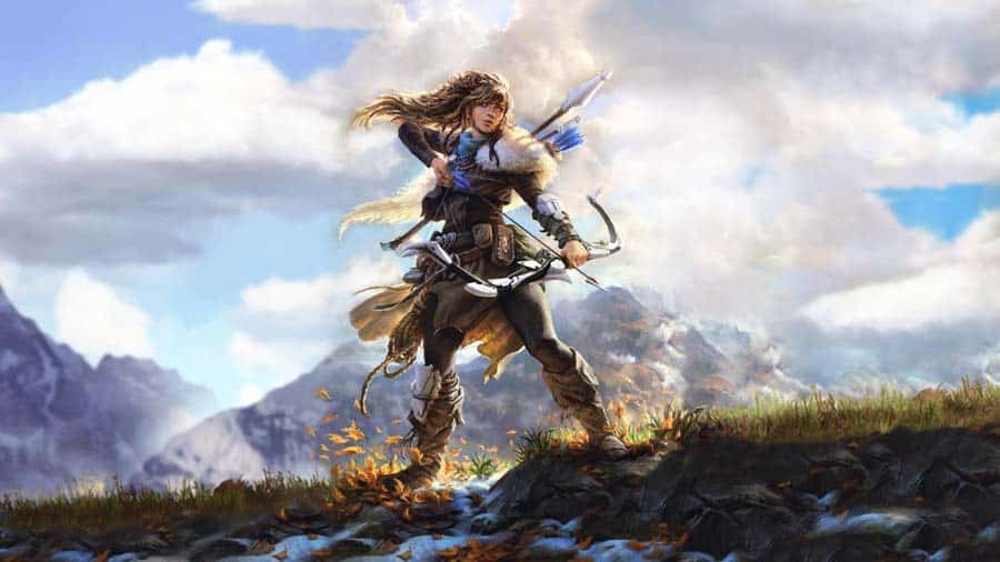 An official picture of Horizon Zero Dawn.