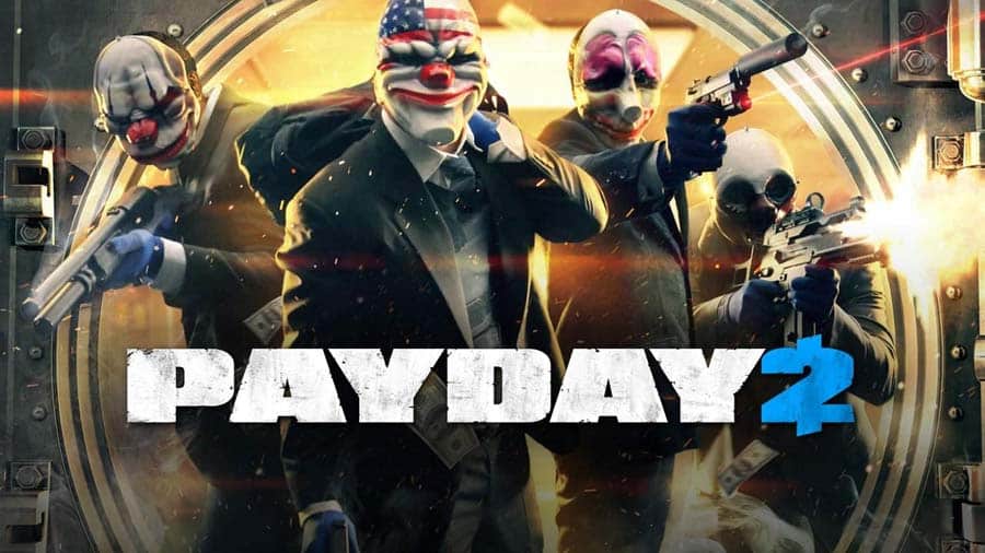 A wallpaper of Payday 2, one of the best Grand Theft Auto games for Switch.