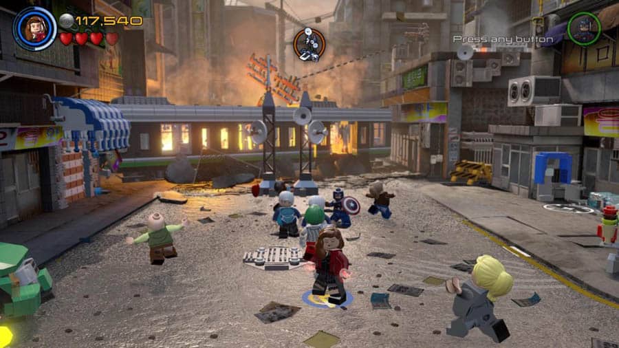 A wallpaper of LEGO Marvel’s Avengers.