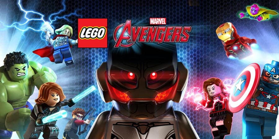 A wallpaper of LEGO Marvel Super Heroes.