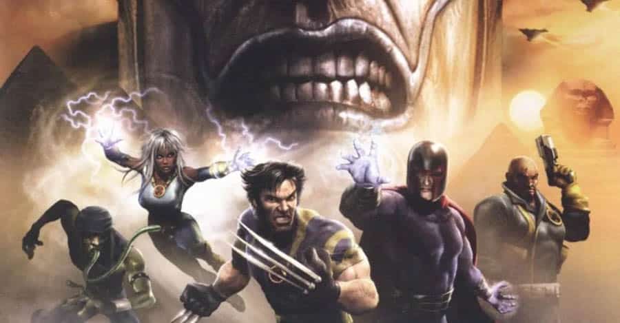 An official wallpaper of X-Men Legends II: Rise of Apocalypse.