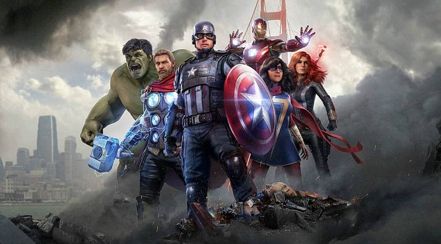 The official picture of Marvel’s Avengers, one of the best Marvel games for PS5.