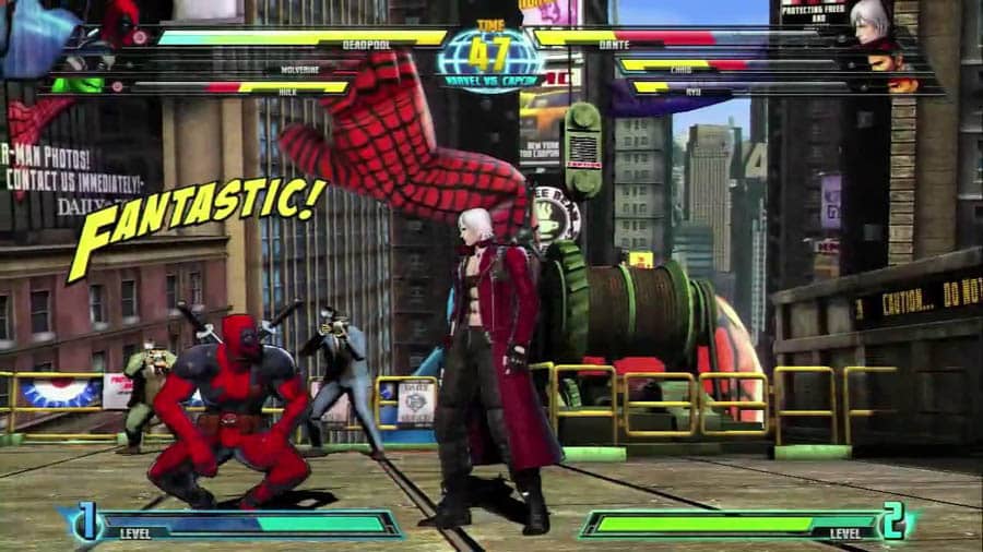 A picture of Marvel vs. Capcom 3: Fate of Two Worlds.