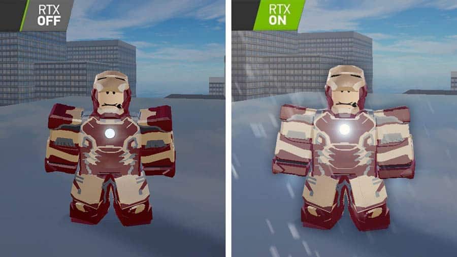 A picture of Iron Man Simulator, one of the best Marvel games on Roblox.