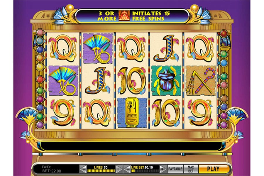 A main picture of Cleopatra Slots, one of the best slot games for PC.