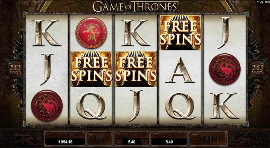 A wallpaper of Game of Thrones 243 Ways, one of the best slot games for PC.