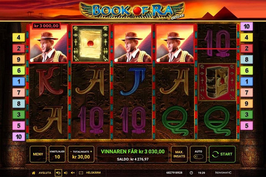 A picture of Book of Ra Deluxe, one of the best slot games for PC.