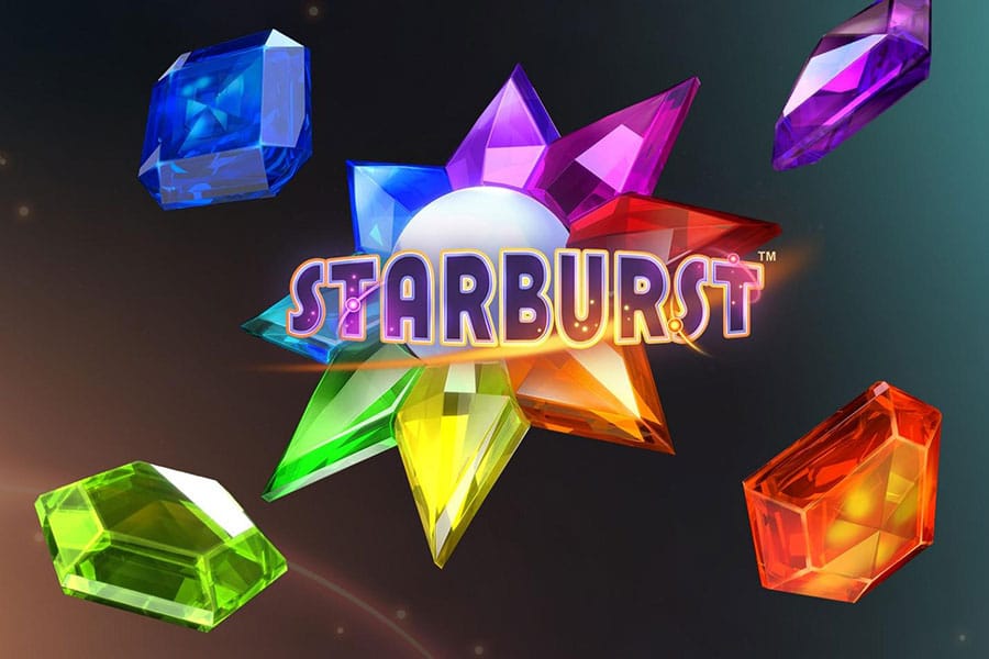 A picture of Starburst, one of the best slot games for PC.