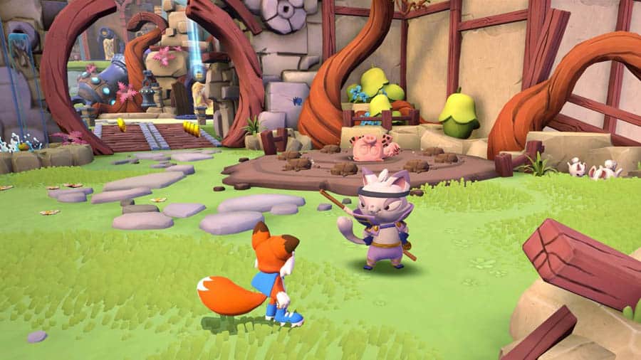 An official wallpaper of Super Lucky’s Tale, one of the best slot games for PS4.