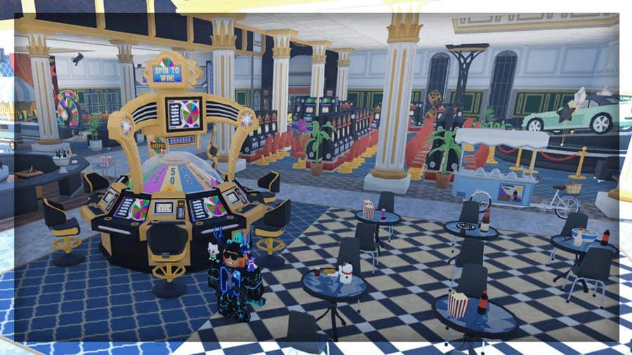 A main picture of Casino Tycoon, one of the best slot games for Roblox.