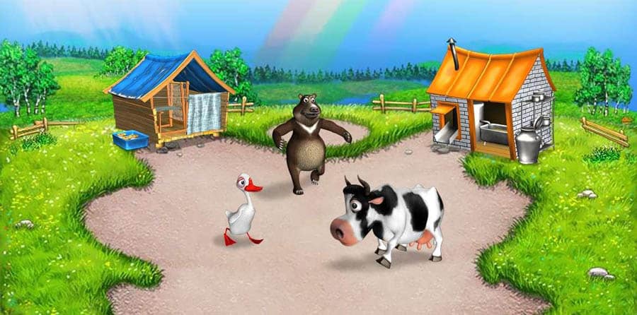 A picture of Farm Frenzy, one of the best time management games for Android.