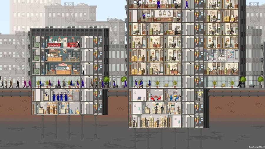 A main picture of Project Highrise, one of the best time management games for Android.