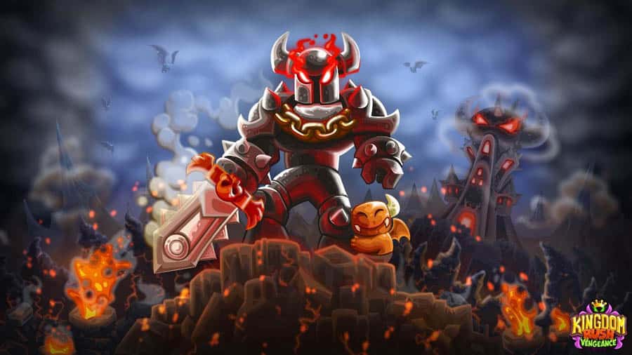 A wallpaper of Kingdom Rush Vengeance, one of the best time management games for iOS.