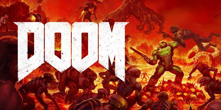 A picture of Doom Eternal, one of the best Venom games for PS5.