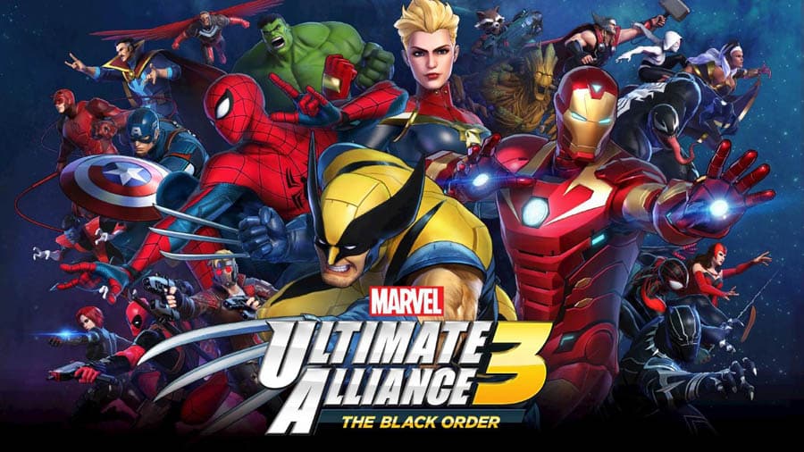 A wallpaper of Marvel Ultimate Alliance 3: The Black Order.