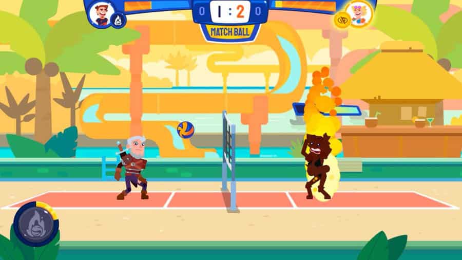 A wallpaper of Volleyball Challenge Master, one of the best volleyball games for iOS.