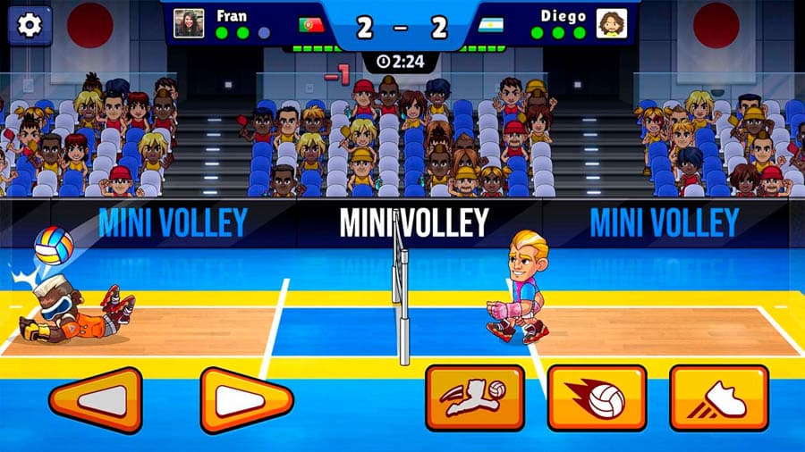 A picture of Volleyball Challenge, one of the best volleyball game for iOS.