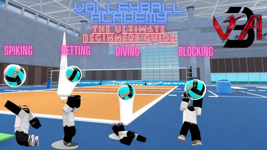 An official wallpaper of Roblox Volleyball Academy.