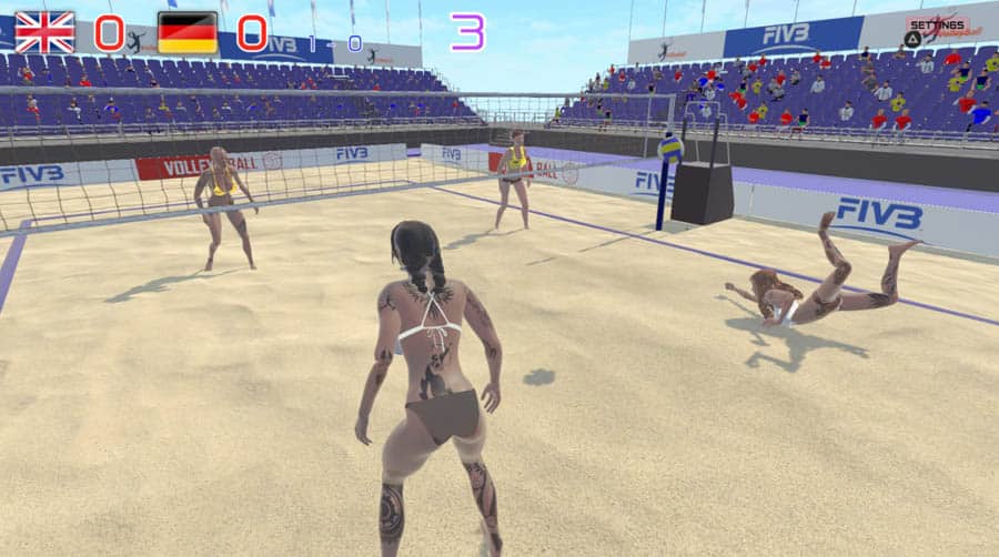 A wallpaper of Summer Games Beach Volley, one of the best volleyball games for ps4.