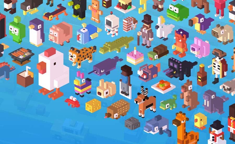 An official picture of Crossy Road, one of the best Endless Runner games for Android.