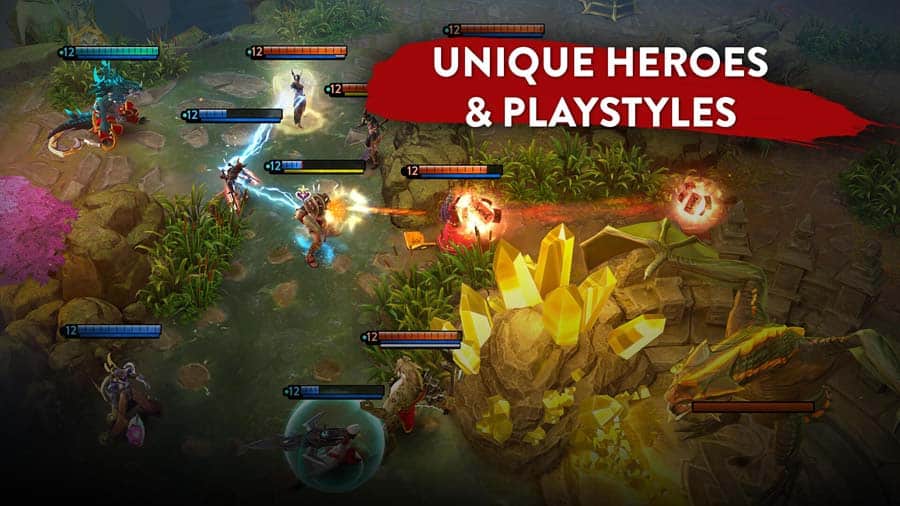 A picture of Vainglory, one of the best Battle Arena games on iOS.