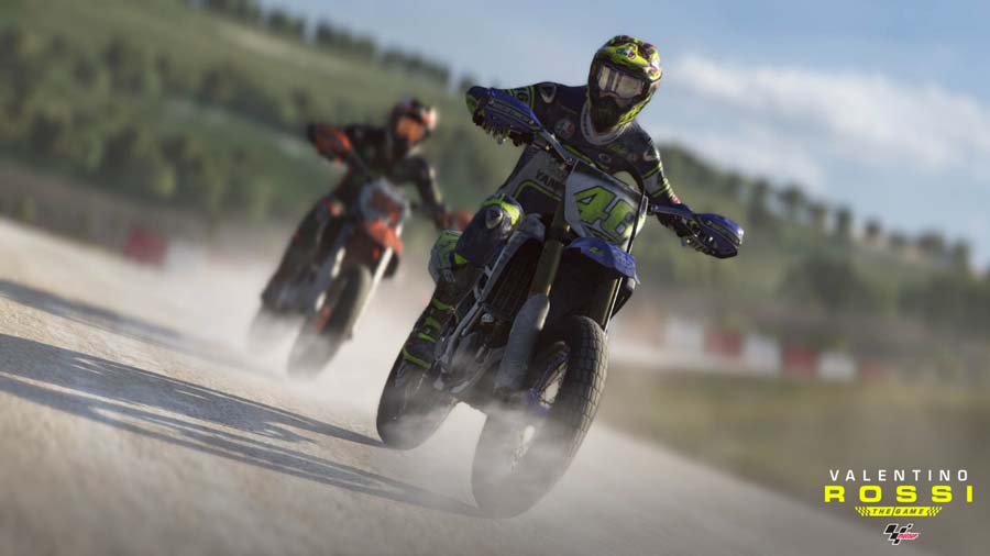 An official picture of Valentino Rossi: The Game.