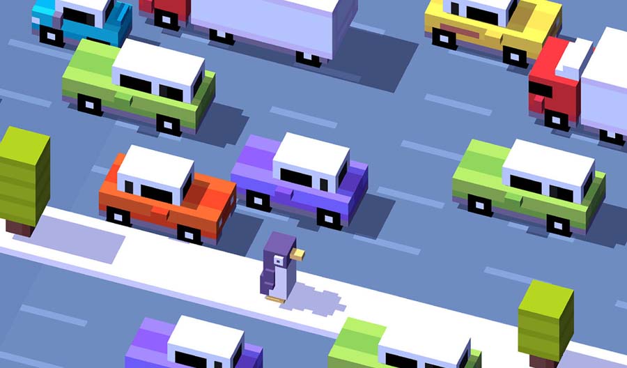 The Official Picture of Crossy Road.