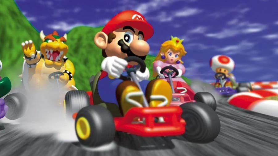 A wallpaper of Mario Kart Tour, one of the best Multiplayer Car games for iOS.