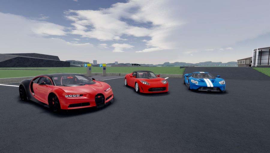 An official picture of Accelerate X, one of the best Multiplayer Car games on Roblox.